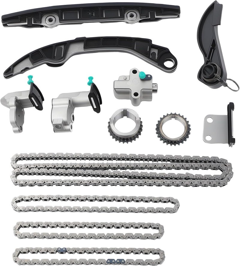 GEARCESS 130286KA0A Engine Timing Chain Kit Fit For Nissan Pathfinder & Fit For Infiniti QX60, 2017-2024 3.5L V6 VQ35DD, Replace 130286KA1B 130706KA1B 130706KA1C 130856KA0A 13091JA10A 130706KA0A 130856KA1B - Image 2